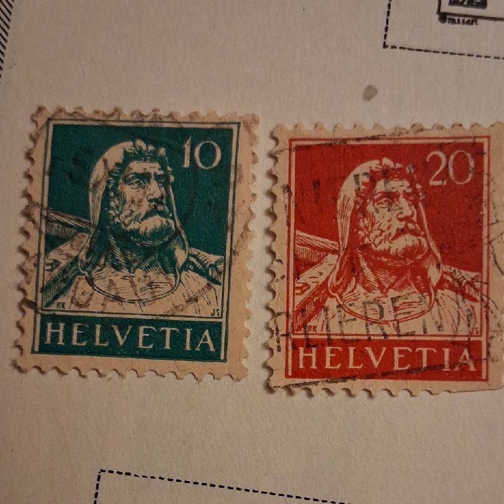 Switzerland Vintage Stamps Set